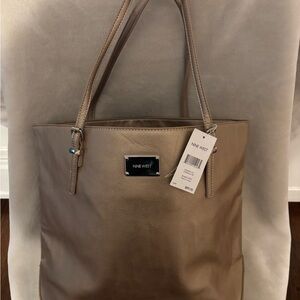 Nine West Metallic Brown Tote